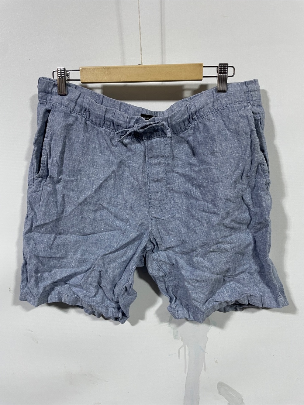 Saks Fifth Avenue Light Blue Drawstring Men’s Shorts